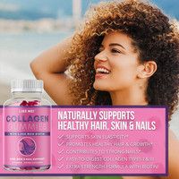 Suppléments alimentaires végétaliens biotine gummy vitamine avec collagène et acide hyaluroniqu