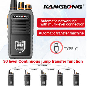 Kanglong 50km D-380 tự động mạng Walkie Talkie tầm xa Loại-C được xây dựng trong Repeater lý tưởng cho Đường Hầm, mỏ - Product Image 2