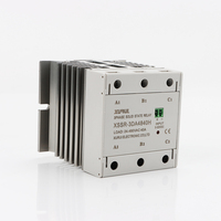 Relais SSR à montage sur rail DIN avec dissipateur thermique DA / AA 40AMP Module Relais à semi-conducteurs AC XSSR-3DA4840H