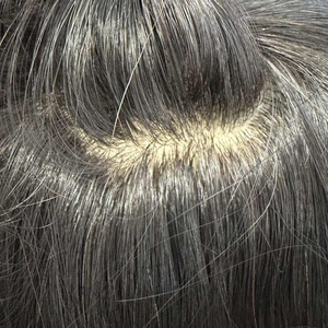 Système adhésif pour perruque en cheveux naturels pour <span class=keywords><strong>femme</strong></span>, avec base en silicone et base en soie, pour cheveux clairsemés, type 'Crab Liver' pour cheveux - Product Image 4
