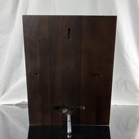 Plaque de Certificat et Trophée en Bois Personnalisée avec Cristal Noir, Plaques en Bois Massif MH-NJ0198