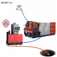 Nettoyeur haute pression chaud diesel AMJET 300bar 4350psi 40lpm10gpm jet d'égout eau chaude eau chaude laveuse à jet haute pression
