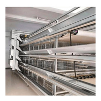 Système de cage de batterie Poulette de poulet Cage de couche de 4 pneus