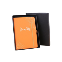 Journal de couverture en tissu de lin à couverture rigide personnalisé A5 agenda quotidien d'auto-amélioration feuille d'or carnet de mode