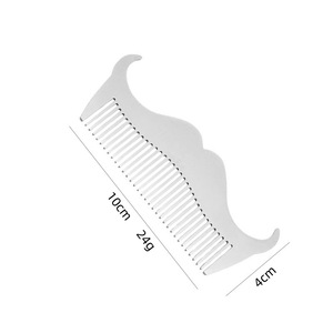 Outil <span class=keywords><strong>de</strong></span> modelage <span class=keywords><strong>de</strong></span> barbe pour homme, peigne en métal pour cheveux, barbe et <span class=keywords><strong>moustache</strong></span>, peigne à barbe double face, peigne à cheveux et à barbe 2 en 1 - Product Image 5