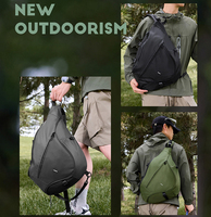 Sac bandoulière décontracté léger en nylon premium pour homme, étanche, avec logo personnalisé, idéal pour les voyages et le travail – Vente en gros Fuliya