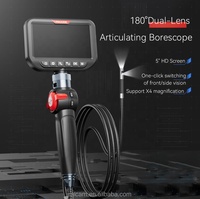 Endoscope industriel H406BD MAX à double objectif, double vue, étanche IP67, résistant à l'huile, pour l'inspection des moteurs automobiles et des tuyaux
