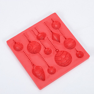 Silicone Christmas Ornament <b>Mold</b> 10 Cavities For Chocolate <b>Cake</b> Cookie Baking Supplies Ice Cube Maker Kitchen Tool - Product Image 1