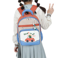 Sac à dos pour enfants de 3 à 6 ans, sac d'école maternelle à motif de dessin animé, mignon, léger, en tissu Oxford, en nylon, avec coussin d'air
