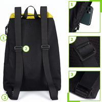 Sac à dos personnalisé en maille grande maille avec cordon de serrage et compartiment à chaussures – Sac de sport durable pour natation, gym, yoga, plage et voyage