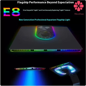 E8-230 Moderne Eco-vriendelijke Multi-spectrale LED-lamp Ultra-dun Zeewater Zonsopgang Zonsondergang Lamp voor Garnalen Aquaria en Huishoudelijk Gebruik - Product Image 4