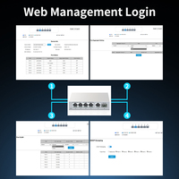 Switch réseau géré 5 ports 2.5G avec 1 emplacement SFP+ 10G pour liaison montante, gestion web, LACP/QOS/VLAN/agrémentation de ports 2.5GbE