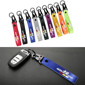 Porte-clés de lanière d'étiquette de bouche d'aigle de moto personnalisé porte-clés de lanière de logo porte-clés de lanière de moto de haute qualité