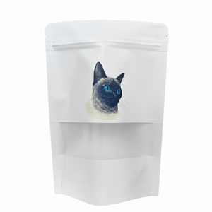 Đứng lên dây kéo giấy kraft nâu có thể khóa lại Ziplock nhiệt niêm phong thực phẩm lưu trữ <span class=keywords><strong>doypack</strong></span> bao bì túi có cửa sổ rõ ràng - Product Image 3