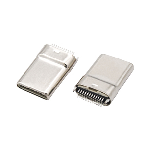 Conector USB 3.1 Tipo C de Acero Inoxidable MUP, 24 Pines, Doble Fila, Macho, con Cargador USB de 1.25A/Pin para Dispositivos - Product Image 1