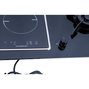 Lyroe Venta caliente Barato Hogar Cocina Uso Eléctrico N.G Negro Panel de vidrio templado Estufa de gas - Product Image 4
