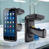 Lector RFID UHF OEM de 10 Metros, PDA Android 12 Portátil de Largo Alcance, Escáner de Códigos QR 2D de 64 bits