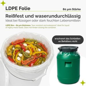 Fabricantes de Bolsas de Basura Domésticas de Plástico LDPE de 55 Galones, Marca VANTUR, con Revestimiento Impermeable, Venta al Por Mayor - Product Image 5