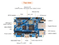 Carte de développement originale Orange Pi 3 LTS Allwinner H6, système Android Linux, kits de modules électroniques pour la programmation de robots, Guangdong