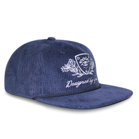 Casquette Snapback HS24 à 5 panneaux en polyester à visière plate avec design en corde tressée, unisexe, adulte, pour l'automne/hiver, usage quotidien