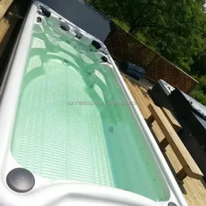 Sunrans Swim Spa 4 Persons Whirlpool Massage Hot Tub Acrylic Endless Swimming Pool