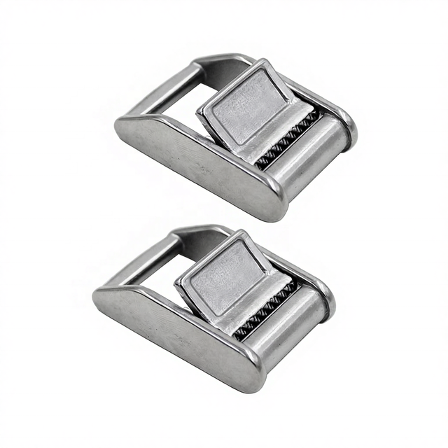 Stainless Steel Marine Belt Cam Buckle Plate Fixing Buckles Webbing Clip 20.5mm Straps Quick Buckles Rigging Yacht Boat Hardware