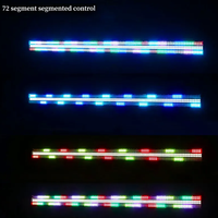 Nouveau modèle 720pcs LED Pixel Bar Strobe RGB 48+24 segments contrôlés, éclairage de scène professionnel, boîtier en métal noir CH4/CH16/CH168