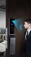 Serrure Intelligente HanDaily avec Fonction d'Appel Vidéo, Application Tuya, Caméra et Interphone, Reconnaissance Faciale, Compatible Mortaise 6590 6068
