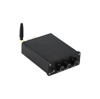 Aoshen - Mini Altavoz de Estantería de 50 W*2, Amplificador de Audio Estéreo Digital Clase D con Bluetooth, Receptor de Audio Profesional