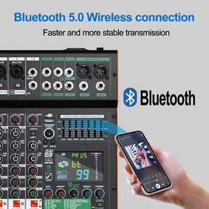 Console Audio Professionale TC8 a 8 Canali con 99 Effetti Integrati, Controller da Palco e Mixer Audio per DJ - Product Image 5