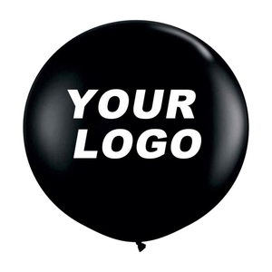 Grand ballon géant de 36 pouces en latex, personnalisé avec logo, pour décoration de fête, hélium, révélation du sexe de bébé, surprise, ou révélation du sexe du bébé par un développeur. - Product Image 1