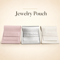 Pochettes à bijoux en cuir PU personnalisées de luxe HKSLW avec logo – Sac à bijoux très prisé pour boucles d'oreilles, colliers, bagues et emballages cadeaux