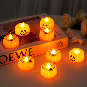 <span class=keywords><strong>Citrouille</strong></span> petites bougies bougies LED sans flamme Halloween têtes de <span class=keywords><strong>citrouille</strong></span> vacances décor à la maison intérieur fête atmosphère lumières - Product Image 1