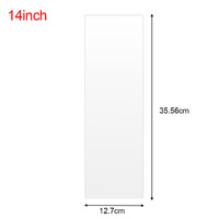 Qualité supérieure 2mm 12 pouces 14 pouces grattoir acrylique transparent gâteau crème lissage pâtisserie outils pour la cuisson