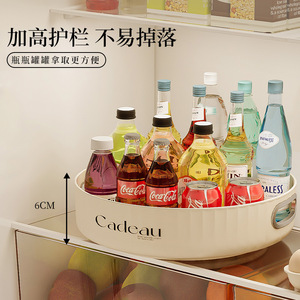 Estante giratorio para especias, caja de almacenamiento redonda multifuncional para condimentos de cocina, aceite, sal, salsa de soja, vinagre - Product Image 4