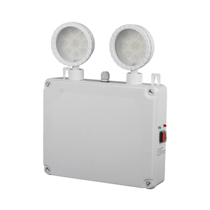 Fabrikpreis 2*5W Wasserdichtes IP65 Kunststoff-Notausgangsschild mit Wiederaufladbarem Lithium-Akku Doppel-Spot LED-Notbeleuchtung - Product Image 5