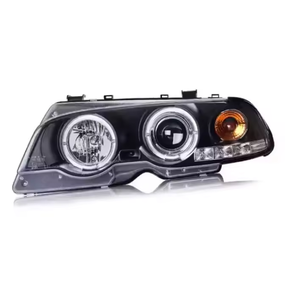 SJC para <span class=keywords><strong>BMW</strong></span> Serie 3 <span class=keywords><strong>E46</strong></span> Conjunto <span class=keywords><strong>de</strong></span> <span class=keywords><strong>Faros</strong></span> Delanteros 1998-2006 Lámpara Modificada Ojo <span class=keywords><strong>de</strong></span> Ángel Luz Frontal LED Accesorios para Coche - Product Image 4
