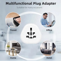 Adaptateur de voyage universel Worldplug à 3 broches, compatible avec les prises murales du monde entier, prise américaine, convertisseur d'alimentation international, 10A nominal