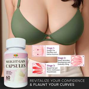 Suplemento de proteína natural de etiqueta privada para aumentar de peso, potenciador de curvas de glúteos para adultos, vitaminas - Product Image 5