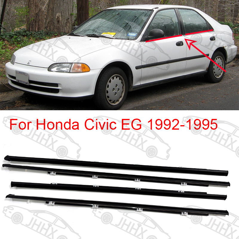 Car Outside Window Weatherstrip for Honda Civic EG 1992-1995