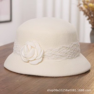 Chapeau cloche rayé <span class=keywords><strong>Angela</strong></span> William pour femme - Chapeau bob d'été imprimé en sérigraphie avec cordon de serrage réglable - 100 % coton blanc pour adulte - Product Image 5