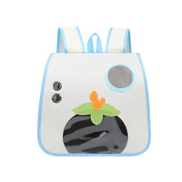 Sac à dos respirant pour animaux de compagnie, motif carotte mignon, sac de transport pour chat, sac à dos portable pour petit chien, idéal pour les voyages en extérieur
