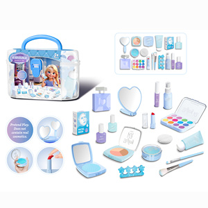 Faire semblant de simulation ombre à paupières boîte à cosmétiques en plastique Kit de beauté <span class=keywords><strong>maquillage</strong></span> valises <span class=keywords><strong>jouet</strong></span> ensemble de <span class=keywords><strong>maquillage</strong></span> pour les filles - Product Image 3