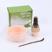 Ensemble de fouets à matcha en bambou naturel faits à la main, fouet à thé vert matcha de style japonais, accessoires pour la préparation du thé