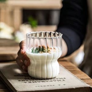 Venta al por mayor hecho a mano vidrio de borosilicato forma de flor claro helado vaso de cristal leche cerveza jugo té taza whisky <span class=keywords><strong>Martini</strong></span> copa de vino - Product Image 4