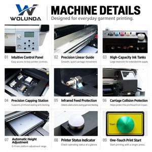 Impresora DTG Wolunda de Estación Única para Camisetas con Sistema de Limpieza y Circulación Automática - Product Image 4
