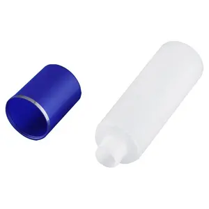 100ml Blue Round Plastic Spray Bottle With Blue Lid For Personal Care Can Hold Cosmetics Lotions