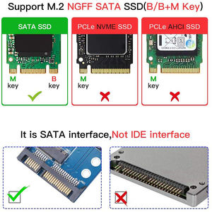 Ngff <span class=keywords><strong>m</strong></span>.2 ssd SATA Adapter 6Gbps NGFF <span class=keywords><strong>M</strong></span>.2 Adapter Card 15-Pin SATA IIIためNGFF <span class=keywords><strong>M</strong></span>.2 SATA ConverterためLaptop Desktop - Product Image 6
