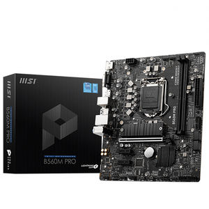 Carte mère de jeu <span class=keywords><strong>MSI</strong></span> <span class=keywords><strong>B560M</strong></span> PRO d'occasion avec socket LGA 1200, chipset B560, compatible avec les processeurs Ryzen de 10e et 11e génération Intel Core - Product Image 1