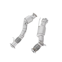 MPER pour BMW X3M X4M S55 S58 F97 F98 3.0T Downpipe en acier inoxydable T304 avec bouclier thermique, mise à niveau turbo, son sportif